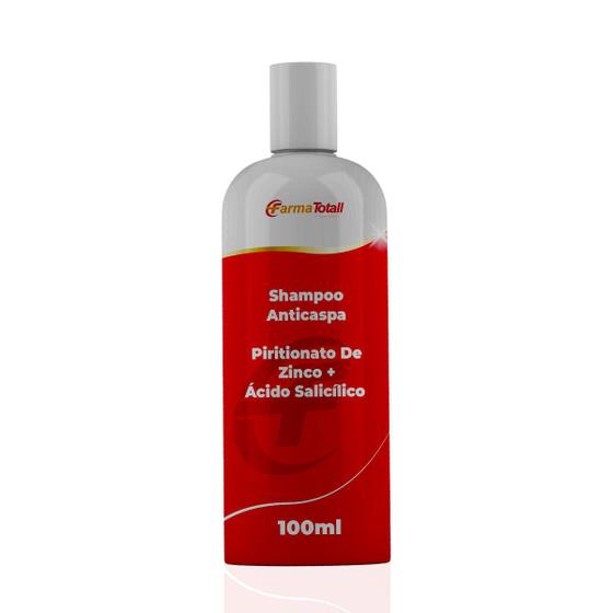 Shampoo Anticaspa Piritionato De Zinco Ác Salicílico 100m