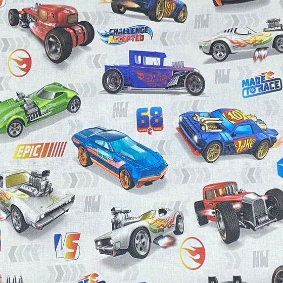 Tecido Tricoline Digital Hot Wheels Envio Imediato Nfe Qualidade Garantida Bentos