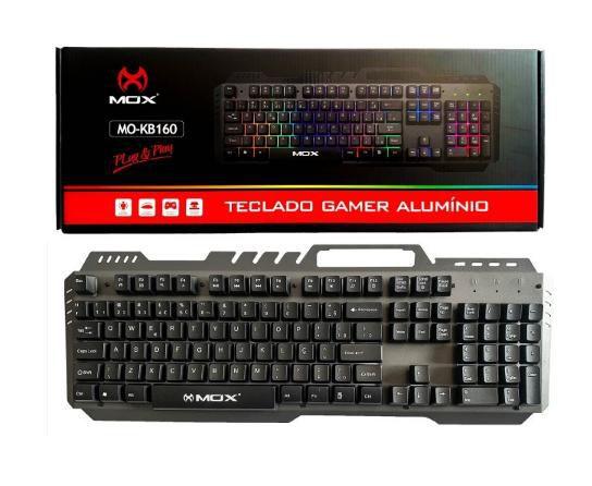 Teclado Gamer Alum Nio Usb Rgb C Led Mox Mo Kb Mox Dotcell