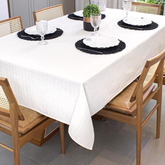 Toalha De Mesa Quadrada 8 Lugares Texturatta 2 10 X 2 10 Cozzilar