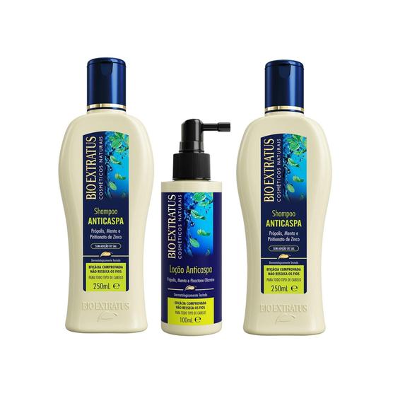 Tratamento e Hidratação Anticaspa Bio Extratus 2x Shampoo 250ml