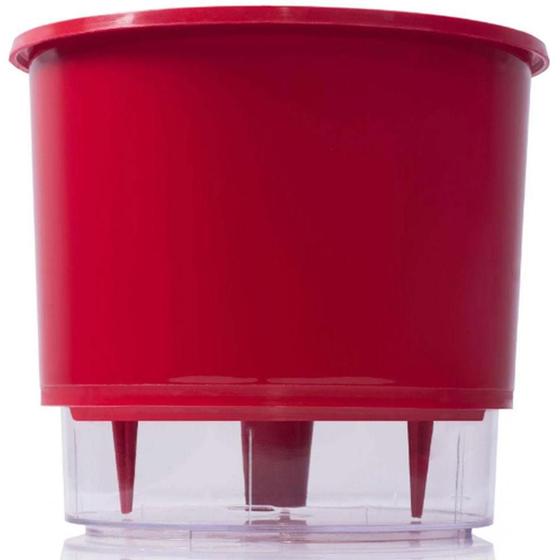 Vaso Raiz Autoirrigavel N4 21X18 Vermelho Planta Anti Dengue Vasos