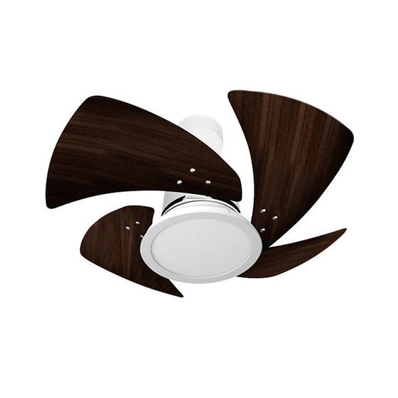 Ventilador De Teto Venti Delta Tornado Led P S Tabaco Branco