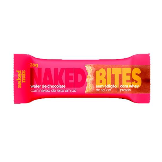 Wafer de Chocolate Naked de Leite em Pó Naked Nuts 26g Comida