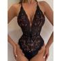 Body De Renda Costa Nua Abertura Lingerie Sexy Sex Shop Gracinha