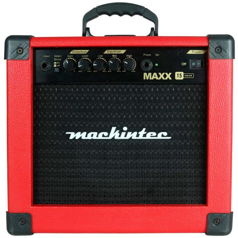 Amplificador Para Guitarra Viol O Teclado Maxx Vermelha Mackintec