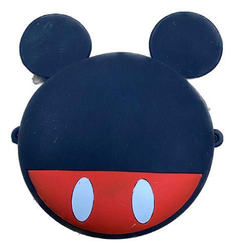 Bolsa Infantil Silicone Circular Minnie Mickey Disney Bag Minie