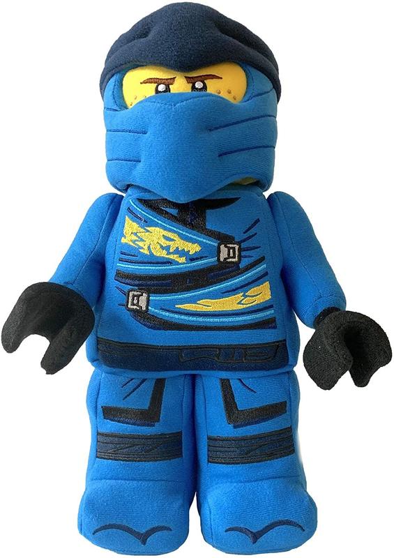 Boneco de pelúcia da personagem Jay Ninja Warrior do Lego NINJAGO