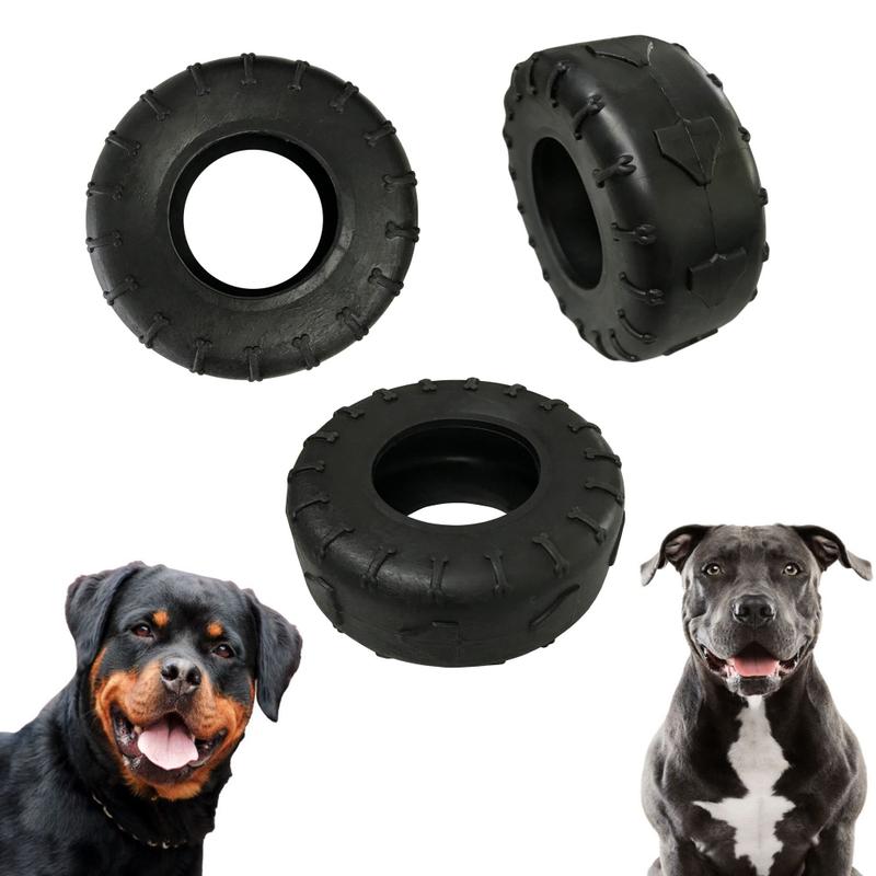 Brinquedo Para Pet Cachorro Mordedor Pneu De Borracha Resistente Para