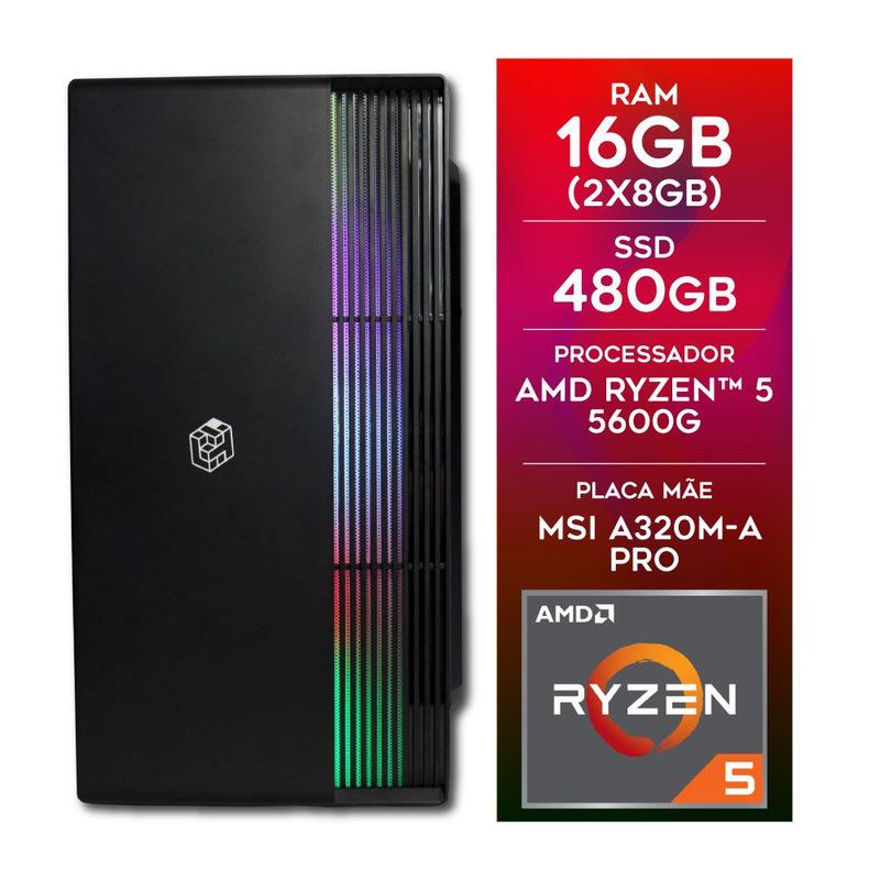 Computador Gamer Amd Ryzen G Gb X Gb Ssd Gb Radeon Vega