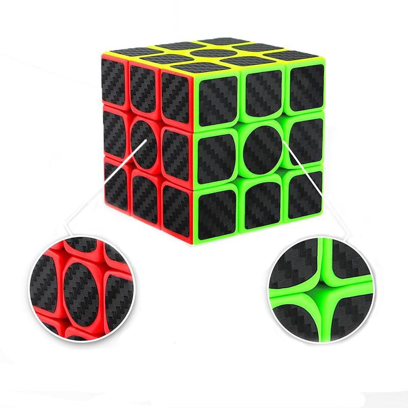 Cubo M Gico X X Quebra Cabe A Profissional Carbon Speed Cube Rcl