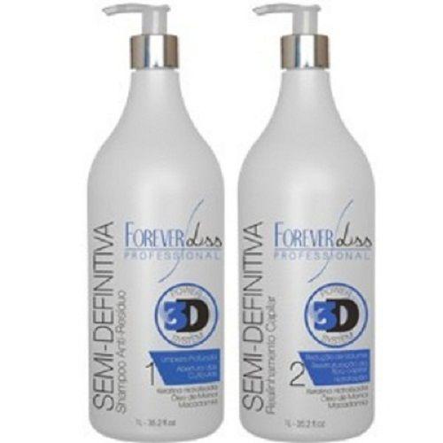 Forever Liss Escova Semi Definitiva Power D System Kit De Tratamento