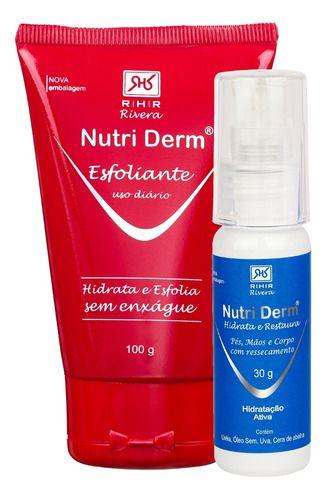 Kit 1 Nutri Derm Esfoliante 100gr Nutri Derm 30gr RHR Cosméticos