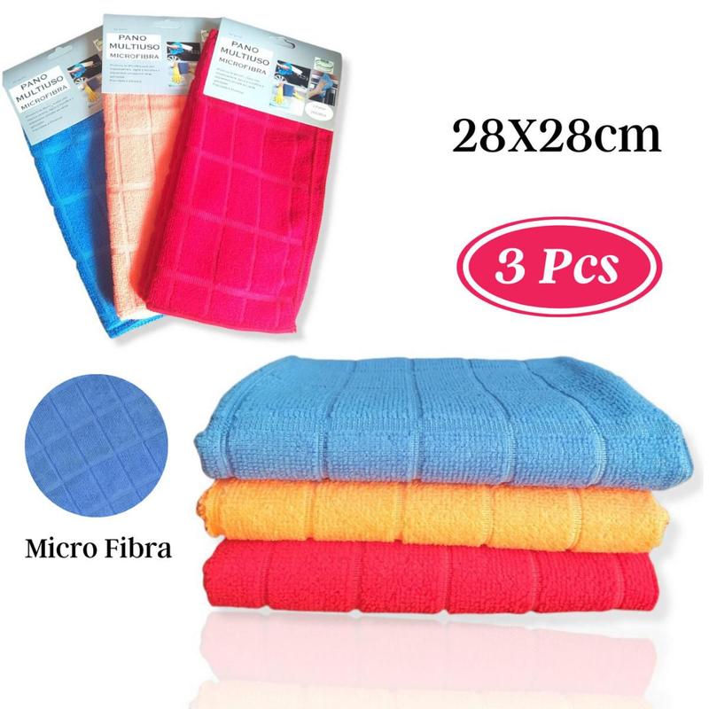 Kit 15 Panos De Microfibra Limpeza Multiuso Flanela Limpa Vidro Pia