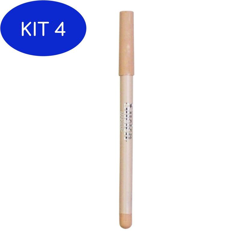 Kit 4 Lápis Delineador Para Olhos Super Nude À Prova D Água Suelen
