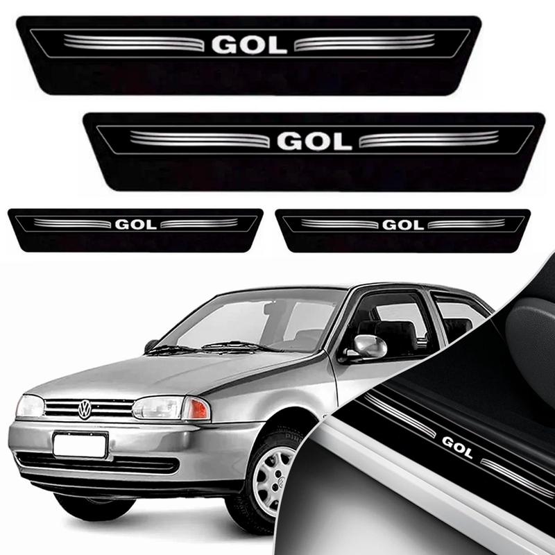 Kit Pe As Soleira Adesivo Porta Vw Gol G G G G G G Emblema