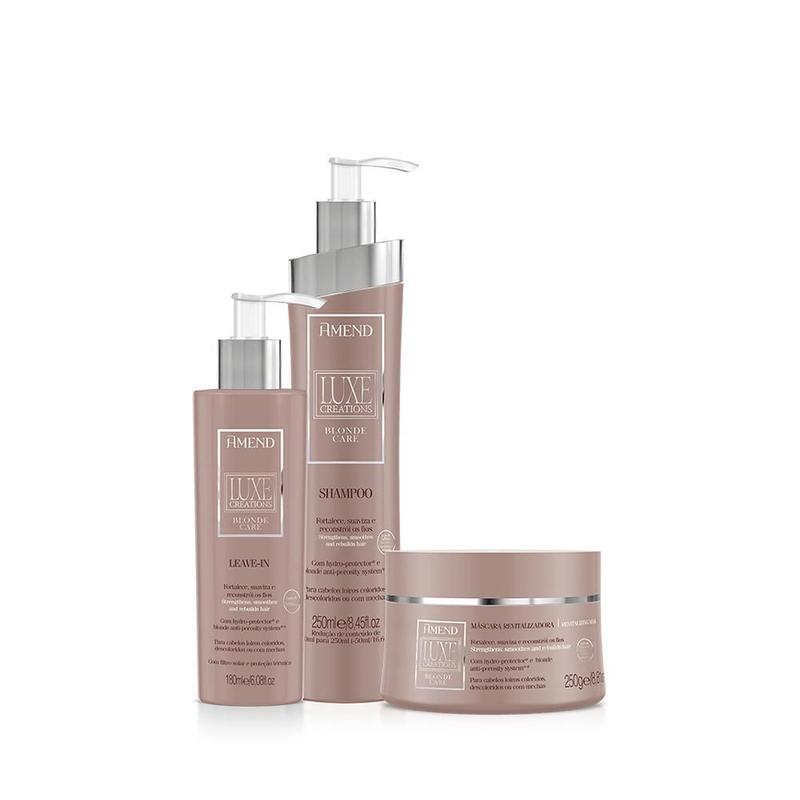 Kit Amend Luxe Creations Blonde Care Pc Iii Kit De Tratamento Para