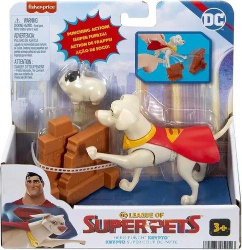 Liga Dos Super Pets Figura Ação Krypto O Super cão Soco De Heroi