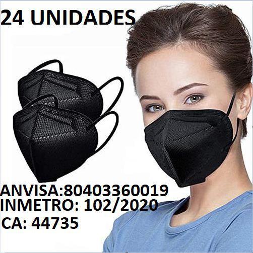 Mascarara Pff N Anvisa Inmetro Prote O Preta Uni Caithec