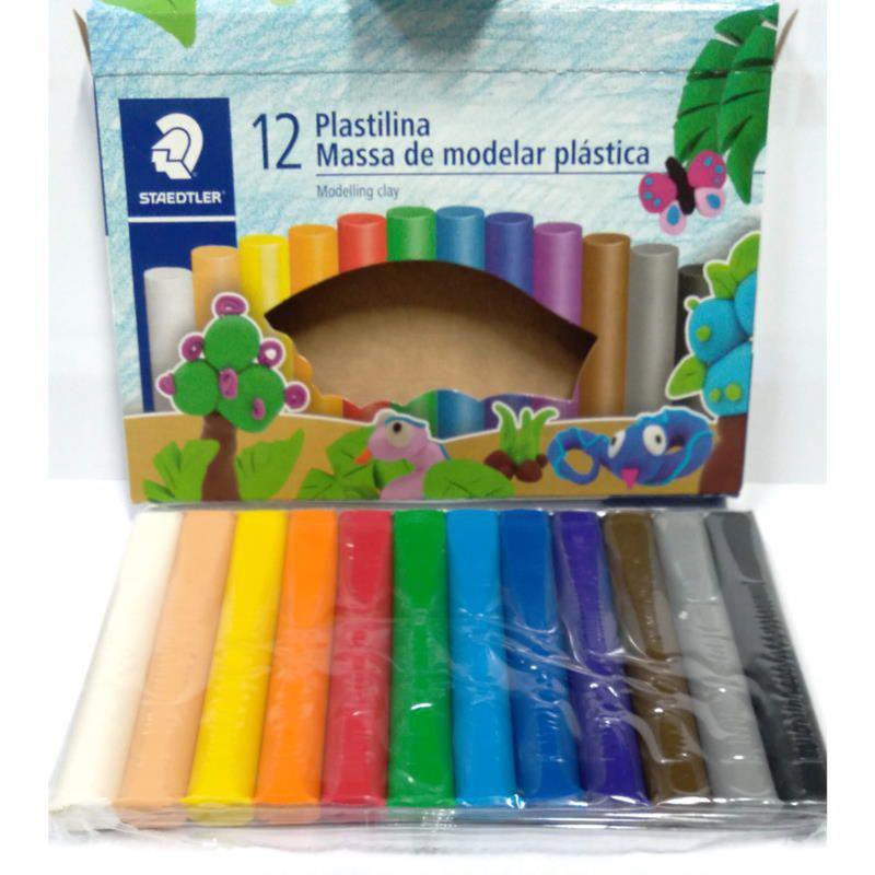 Massa De Modelar Pl Stica Staedtler Caixa Cores Massinha