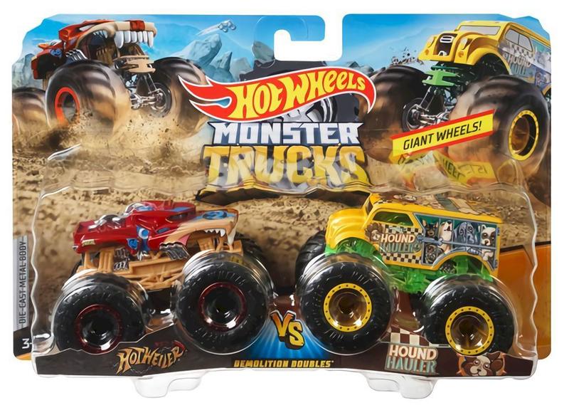 Pack C Monster Trucks Hot Wheels Mattel Caminh Es Motos E Nibus De Brinquedo