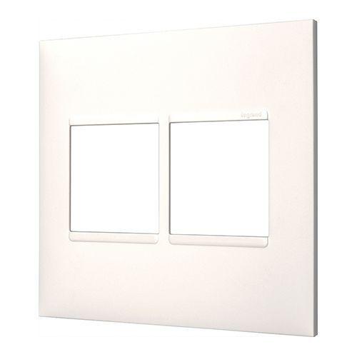 Placa Pial Plus 4X4cm 2 2 Postos Juntos Branco Pial Legrand