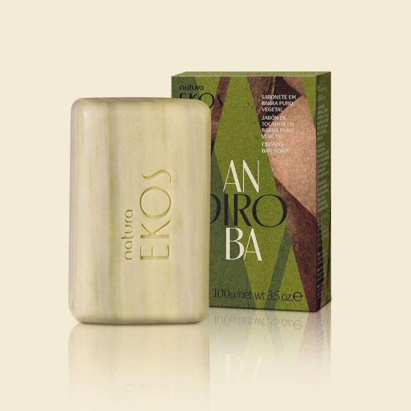 Sabonetes Em Barra Cremosos Puro Vegetal Natura Ekos Andiroba 100g