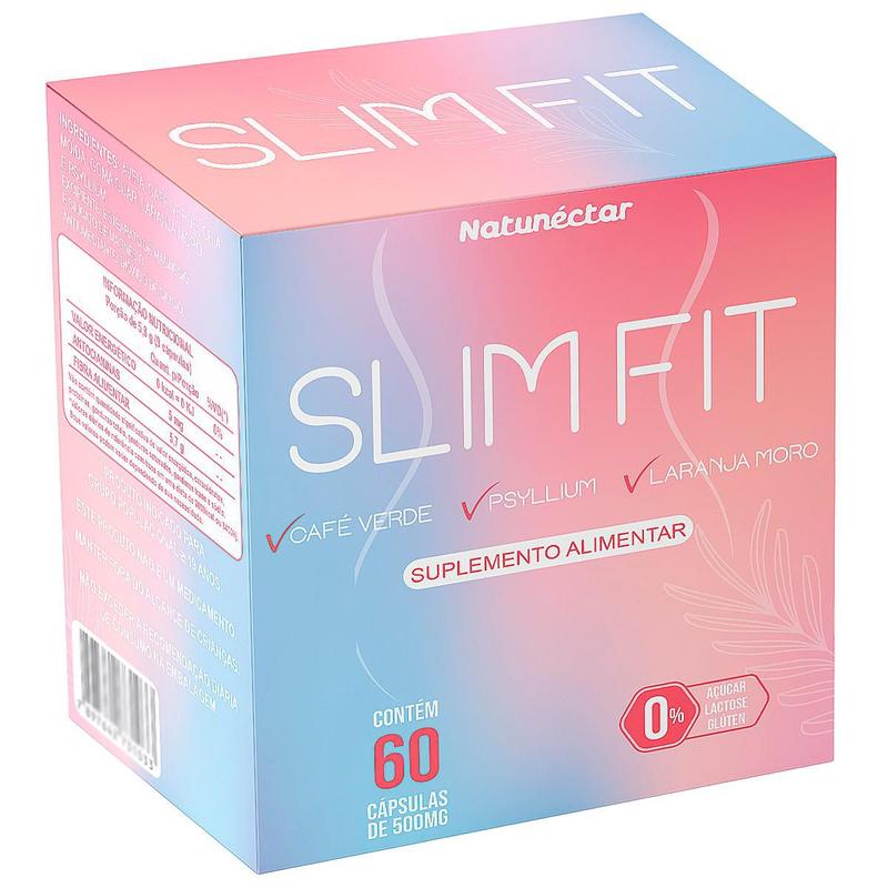 Slim Fit Suplemento Alimentar Super Fibras Psyllium 60 Cápsulas