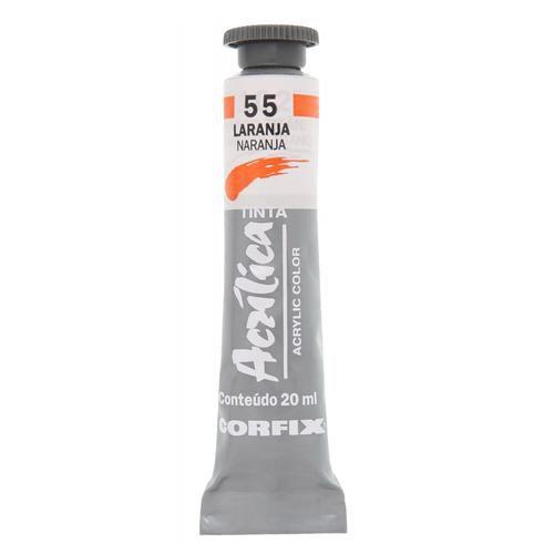 TINTA ACRILICA LARANJA 55 20ml CORFIX UN Tinta Acrílica Magazine