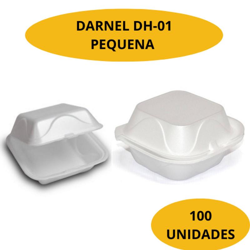 Perpacks  Caixa com Tampa para Hamburguer (Food Laranja)