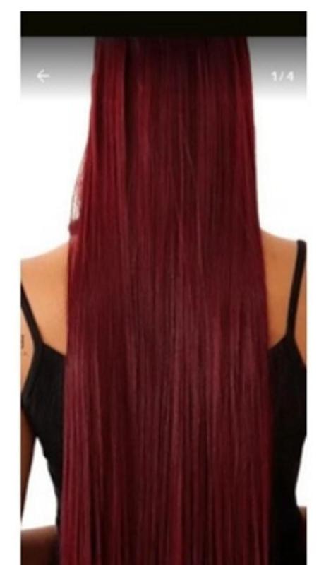 Compre LISI CABELO Pendurado Orelha Tingido Cabelo Bonito Extensão de cabelo  para cabelo longo fêmea uma cor de cartão invisível extensão de cabelo liso  sem emenda peça multicolor