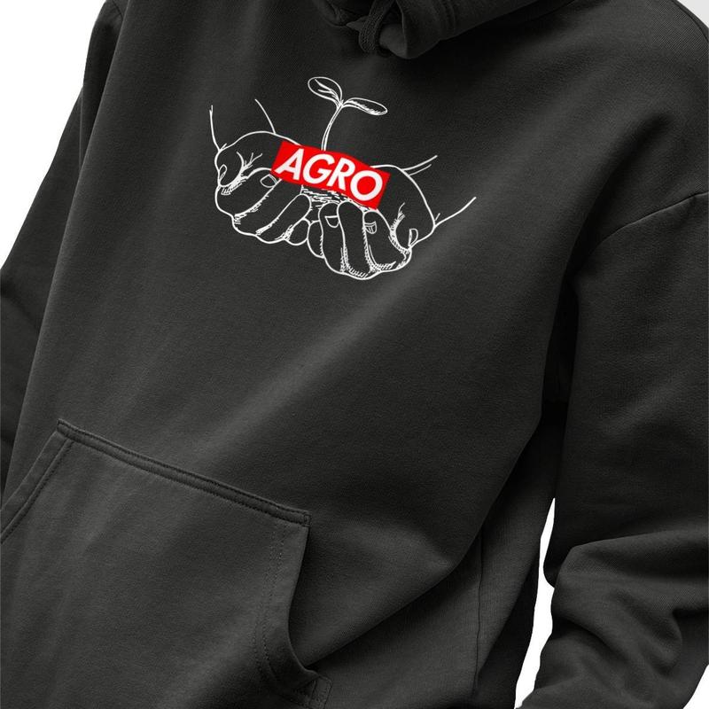 Blusa Moletom Masculino Estampado Supreme Agro em Algodão Fio