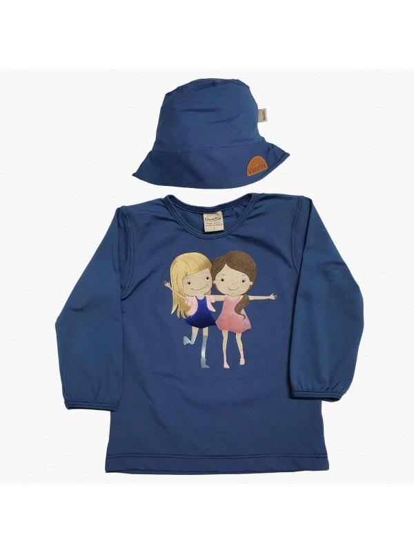 Blusa Termica Infantil Moda Praia Piscina Proteção Uv MENINA