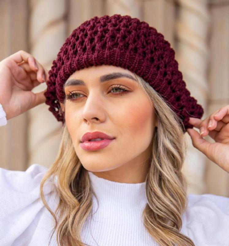Touca Inverno Feminina - Listras Arco-Íris, Converte Em Gola