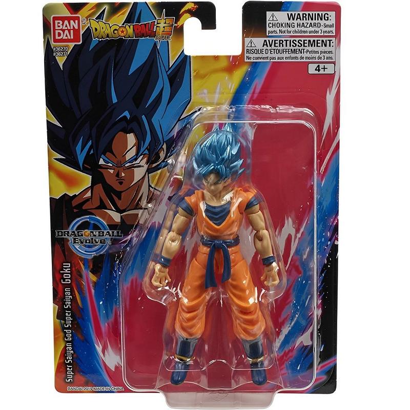 Kit 3 Boneco Dragon Ball Z Goku Super Sayajin Cabelo Azul em