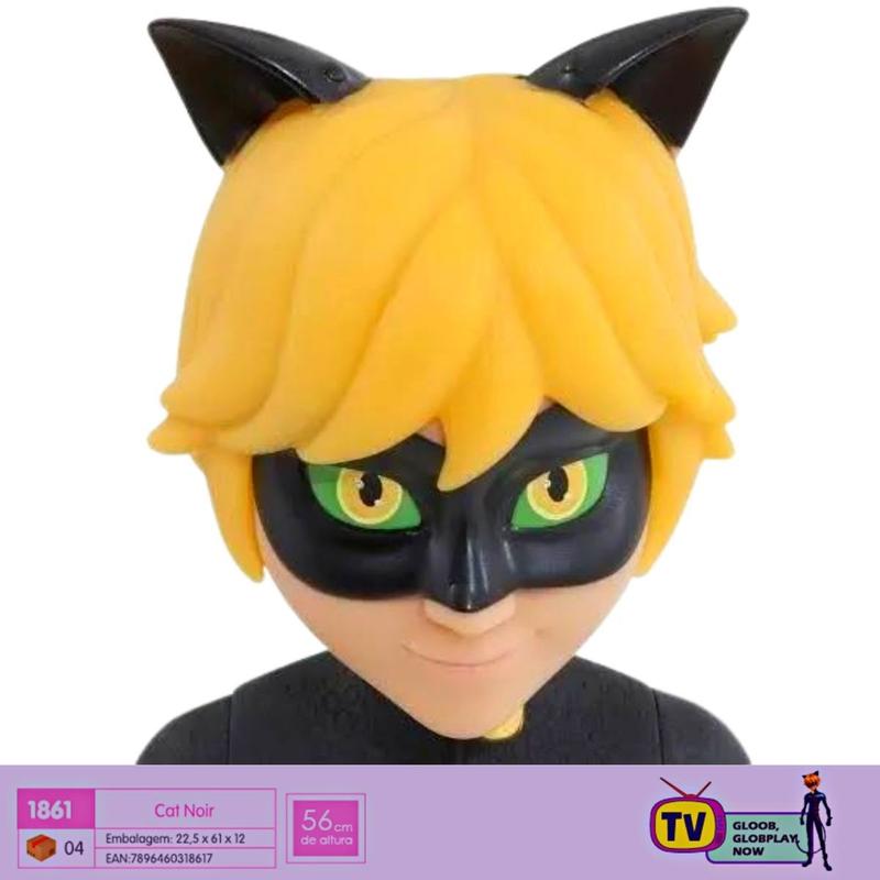 Boneco Cat Noir – Miraculous – Baby Brink 58 Centímetros – Maior