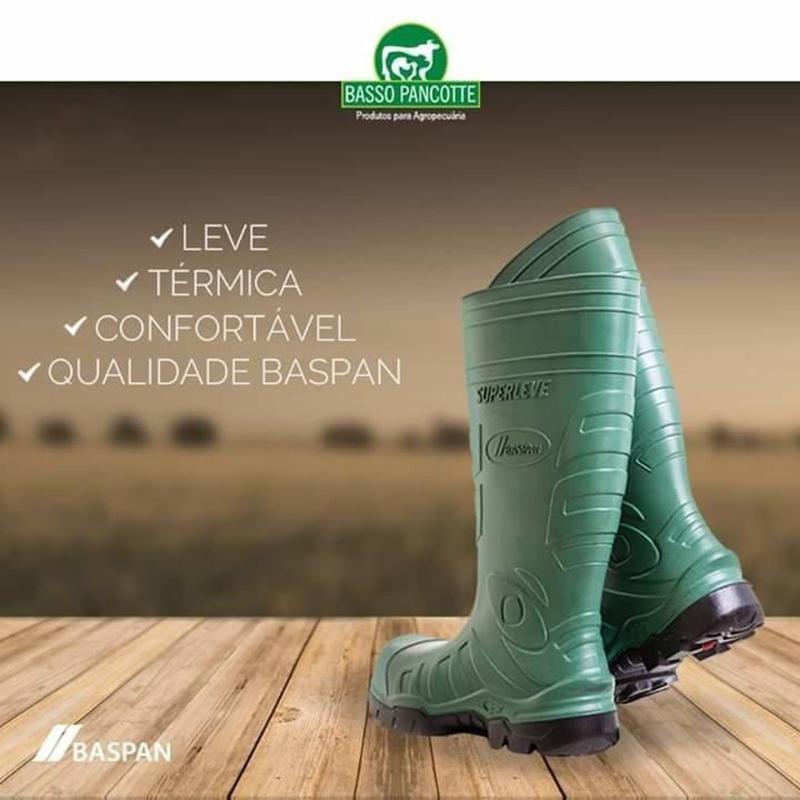 Bota De Borracha Baspan Superleve Térmica Verde nº 37 Bota