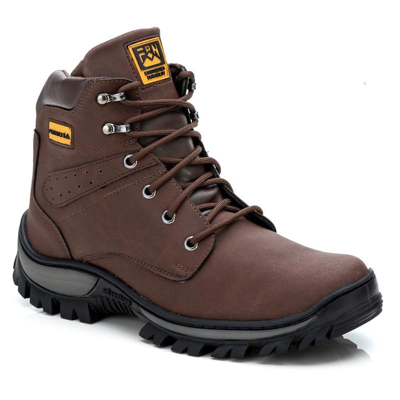 Bota Masculina Cano Alto Coturno Reforçado Para Trabalho Botina