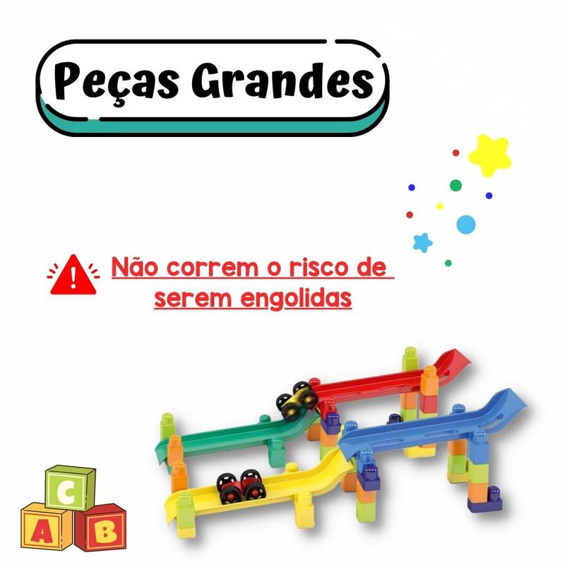 Blocos De Montar 140 Peças Brinquedo Didático Infantil