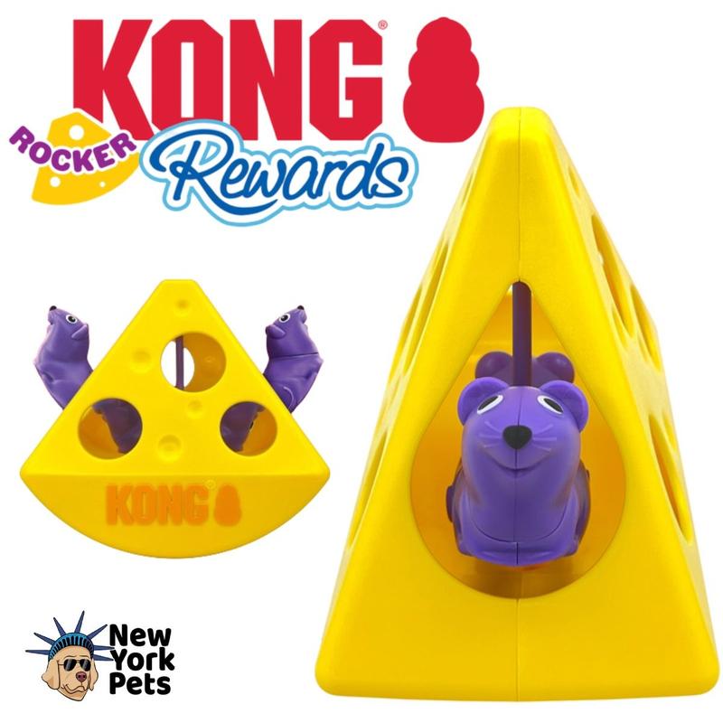 KONG Rewards Rocker – Interaktives Katzenspielzeug Mit Katzenminze & Leckerli-Spender