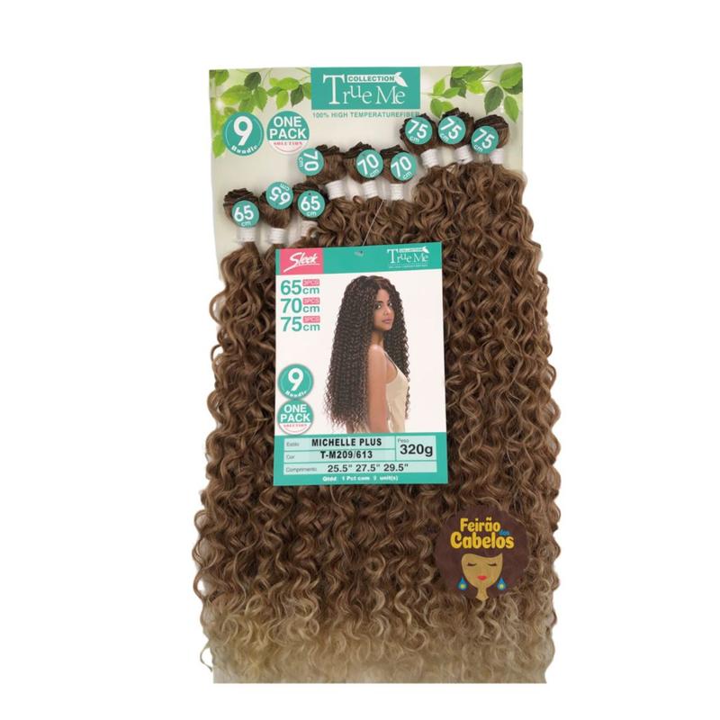 Cabelo Cacheado Bio Fibra Lindona Fashion Classic Cor MT1B/30