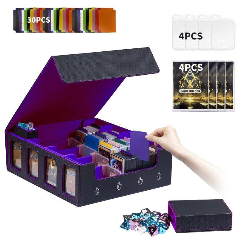 Caixa De Armazenamento Para Cartas Bearfire - 3200+ Cartas, 4 Fileiras