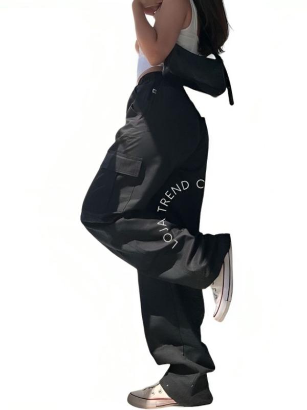 Calça Cargo Feminina SEEFOR - Cintura Elástica E Estilo Streetwear