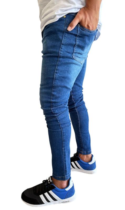 Calça Jeans Masculina Kruze - Skinny Fit Com Elastano
