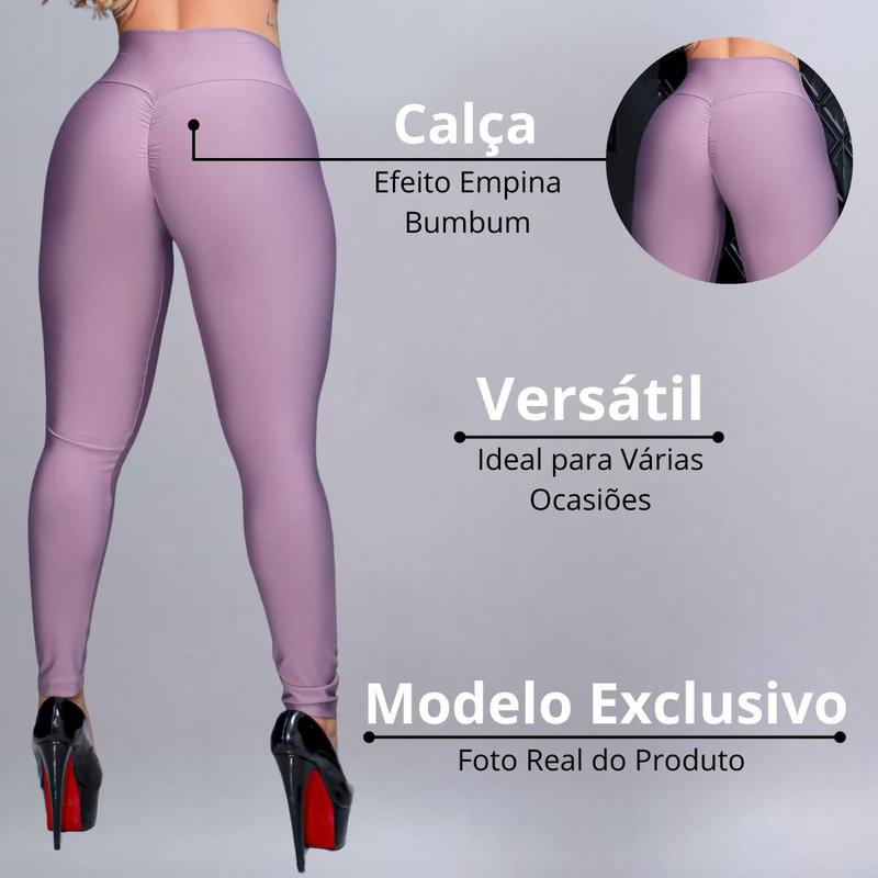 Calça Legging Empina Bumbum Academia Fitness Esportiva Cintura