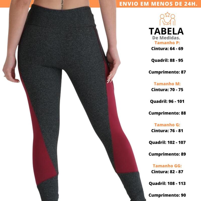 Calça Legging Básica Cintura Alta Fitness Academia - Use Criativa - Calça  Legging - Magazine Luiza