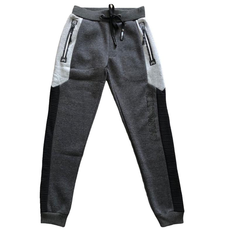Foto de Calças Moletom Lã Meninos Real Essentials - Pack 3 Unidades | Conforto Esportivo Jogger