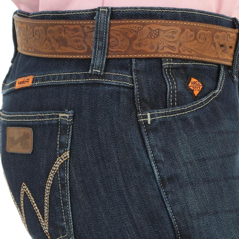 Calça Jeans Wrangler Riggs FR - Proteção Contra Chamas, Ajuste Regular, Conforto Máximo Para Trabalho