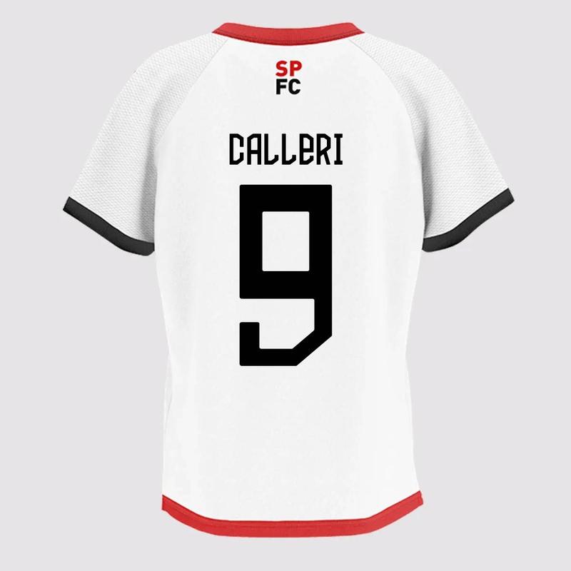 Camisa São Paulo Calleri Radix Infantil Branca Camisa de Time