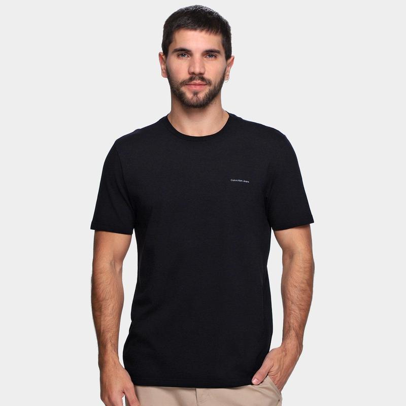 Camiseta Calvin Klein Básica Masculina Camiseta Masculina